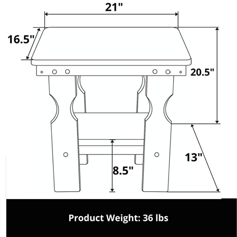 Amish Casual Pine Outdoor Side Table Wayfair